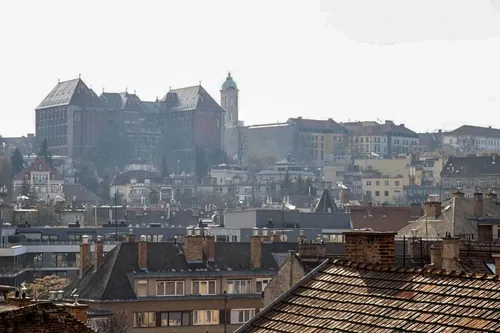 Budai Vár látványa a Flat Margaret közeléből